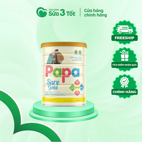 Sữa Bột PAPA Sure Gold - Lon 800G