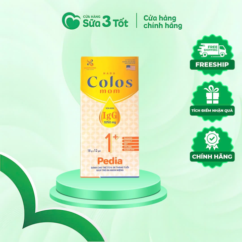 Sữa Bột Hadu Colos Pedia 1+ 18G X 12Gói