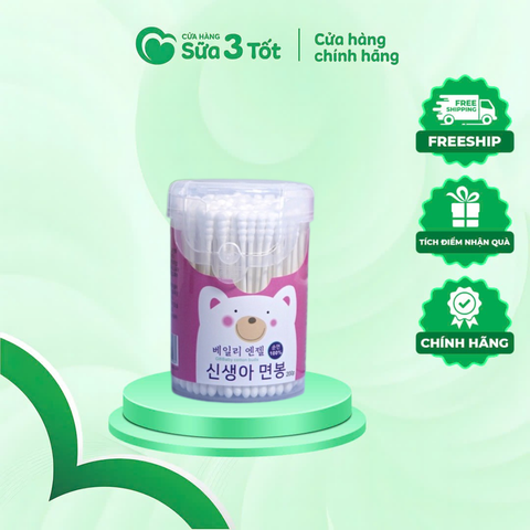 Tăm Bông Trẻ Em GB - Baby ( Thân Giấy)