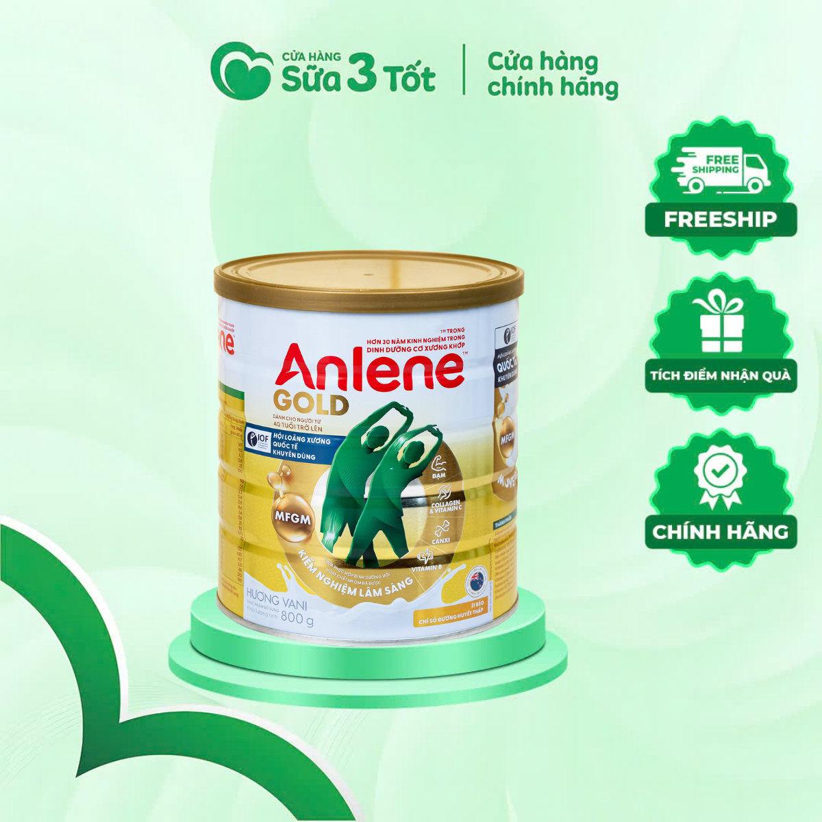Sữa Bột Anlene Gold - Lon 800G