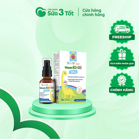 Vitamin K2+D3 Spray - Why-Kids - Dạng Xịt - 15ml