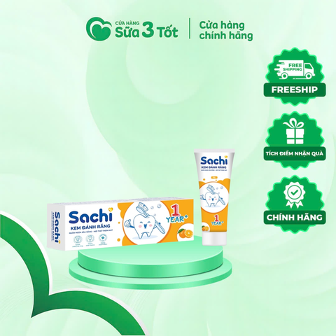 Kem Đánh Răng Sachi - Hương Cam - 60G