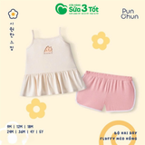 Bộ Hai Dây Fluffy Mèo Hồng (9M+) - Pun Chun