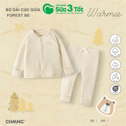 Bộ Dài Tay Cúc Giữa Forest Be (3M+) - Chaang