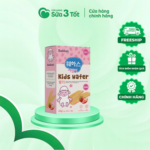 Bánh Kem Xốp Babba's - Vị Dâu - Hộp 100G