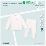 Bộ Dài Tay Cúc Chéo Olympia Trắng (6M+) - Chaang