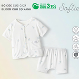Bộ Cộc Tay Cúc Giữa Bloom Chú Bọ Xanh (3M+) - Chaang