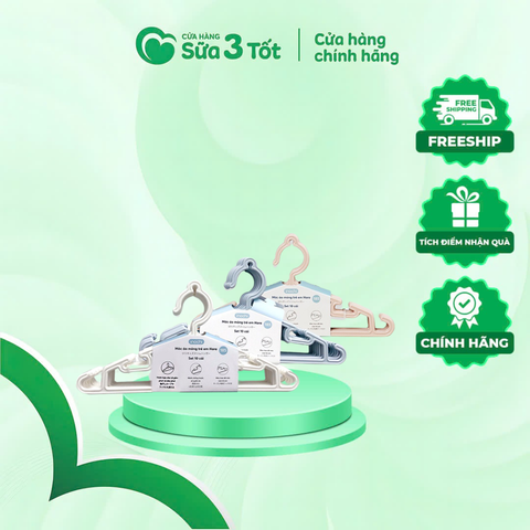 Móc Treo Quần Áo Trẻ Em Đa Năng Inochi Ma 0185 ( Sét 10 Cái)