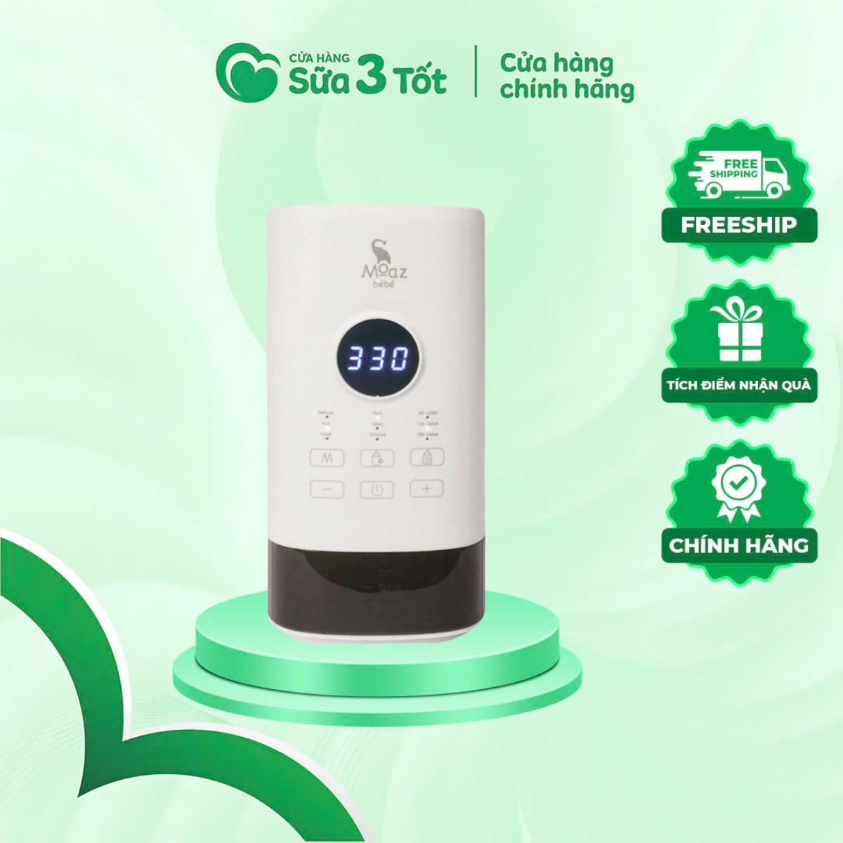 Máy Hâm Sữa Thông Minh Moazbebe MB-033