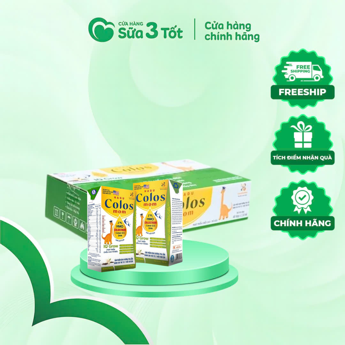SBPS Hadu ColosMom KaoIQ - Thùng 12 lốc -110ml