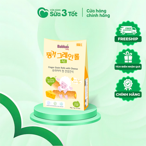 Bánh Ngũ Cốc Babba's Baby - Vị Phô Mai - 40g