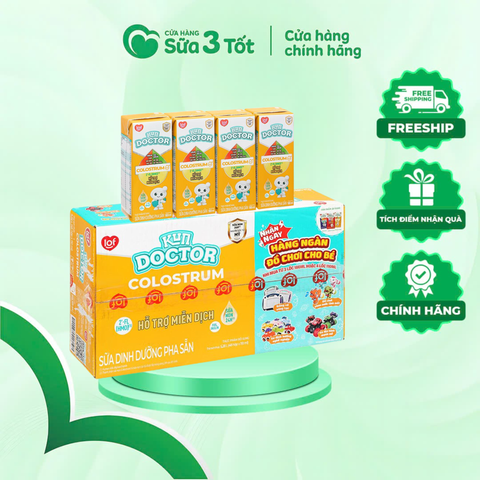 SDDPS Kun Doctor Colostrum - Thùng 48 hộp - 180ml