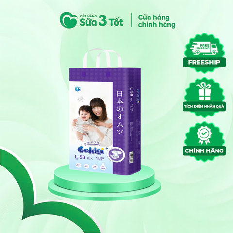 Bỉm Goldgi - Dán - L56 - (9-14Kg)