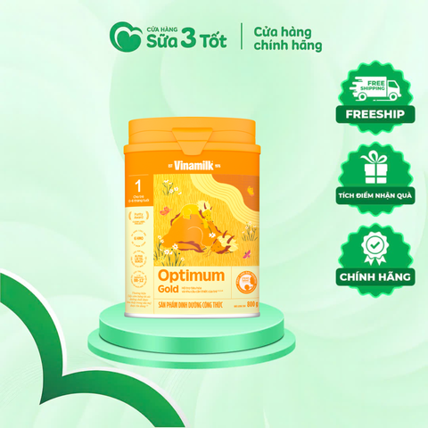 Sữa Bột Vinamilk Optimum Gold số 1 (Trẻ 0-6 Tháng)- Lon 800g