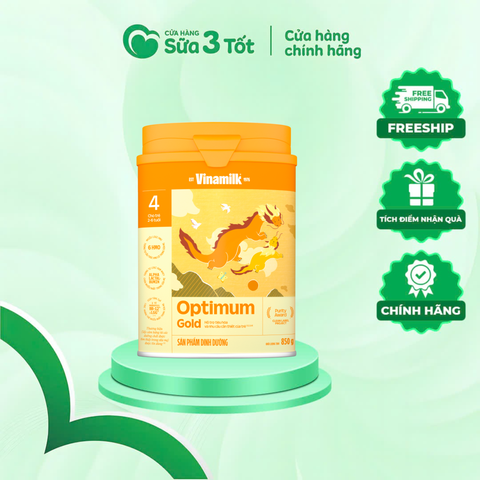 Sữa Bột Vinamilk Optimum Gold Opti Mix Số 4 (Trẻ Từ 2 Tuổi) - Lon 850g