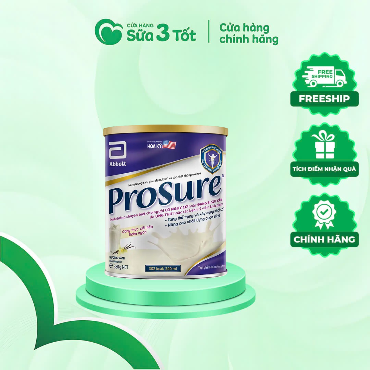 Sữa Bột Prosure - Lon 380g