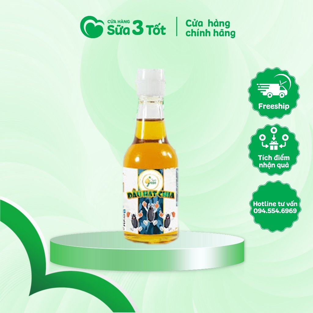Dầu Ăn Dặm Hạt Chia Supergreen - Chai 60Ml