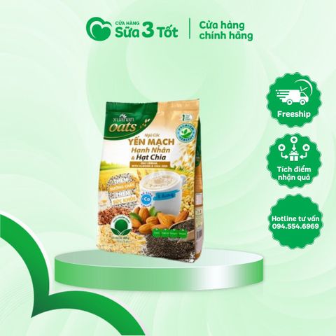 Ngũ Cốc Yến Mạch Hạnh Nhân Và Hạt Chia - Túi 400g