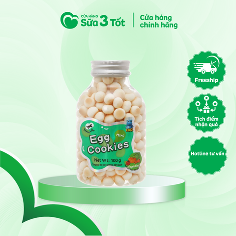 Bánh Trứng Mini I.B.O - Vị Rau Tổng Hợp - 100g