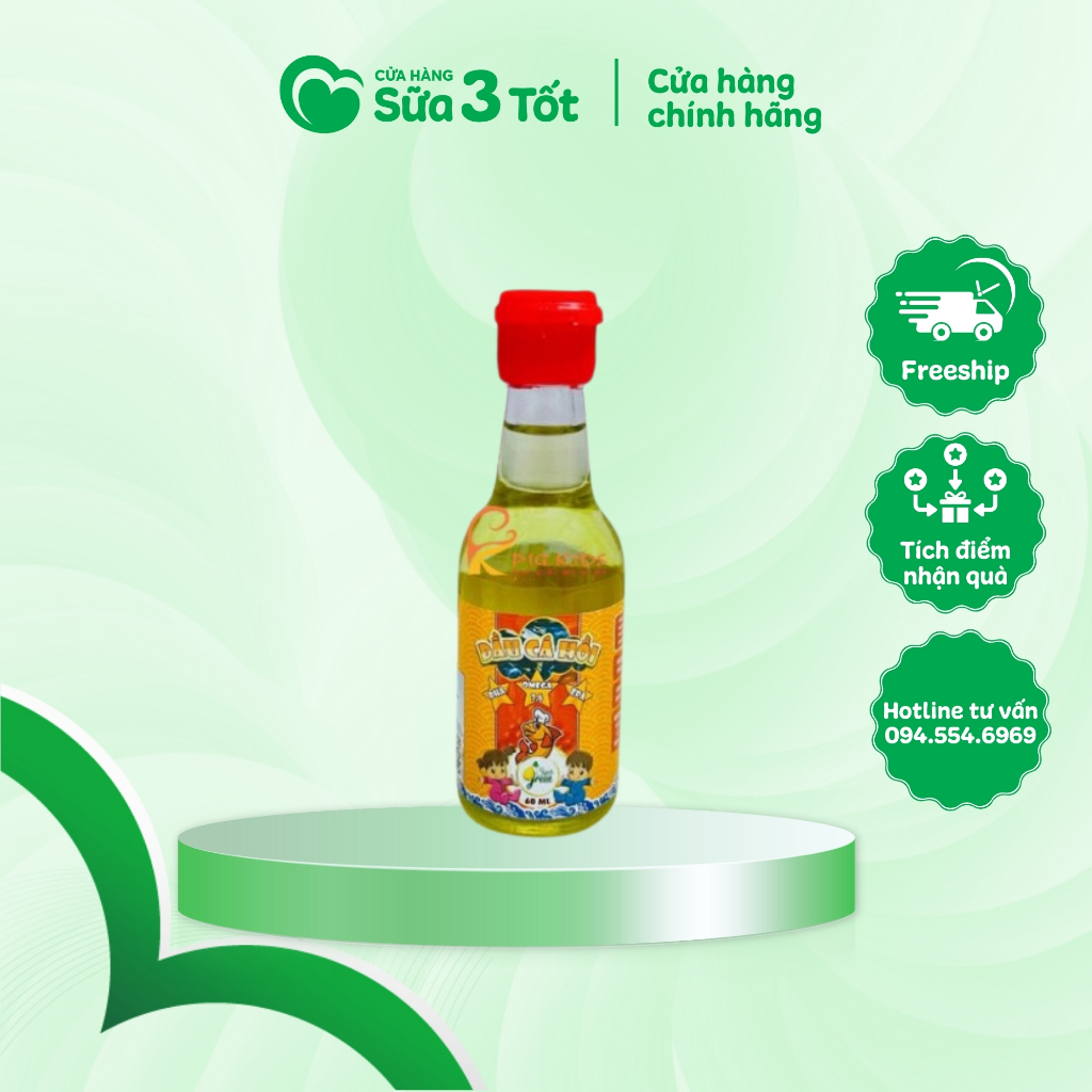 Dầu Ăn Dặm Cá Hồi Nguyên Chất Supergreen - Chai 60Ml