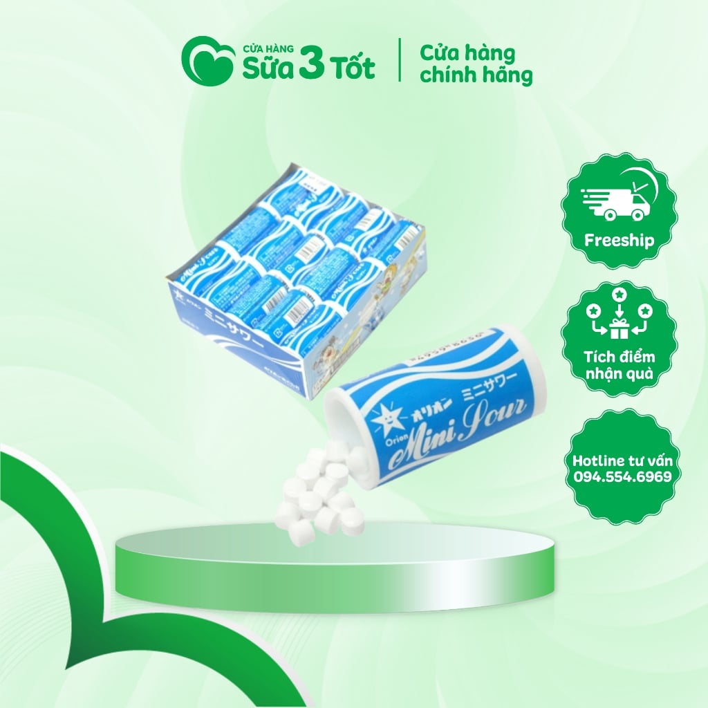 Kẹo Orion Mini Sour Nhật Bản Màu XANH - 9g