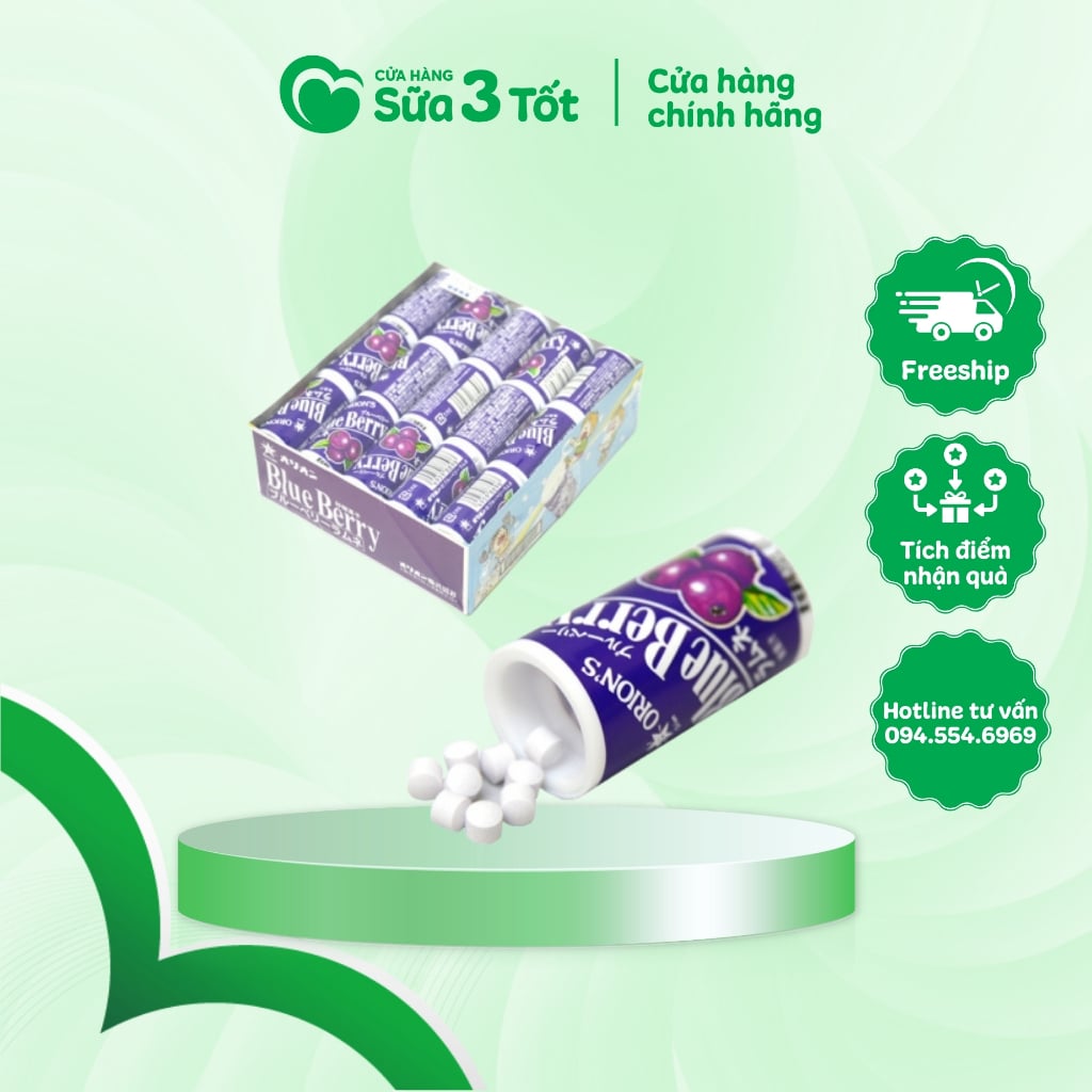 Kẹo Orion Mini Việt Quất - Nhật Bản - 9g