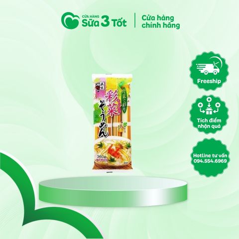 Mì Somen Rau Củ Nhật Bản Bổ Sung Canxi (Trẻ 5M+) - Gói 100g