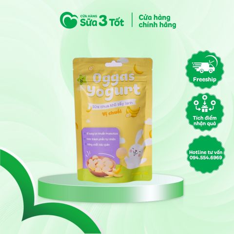 Sữa Chua Sấy Oggas Yogurt - Vị Chuối - 18g