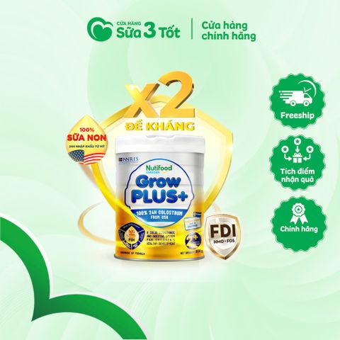 Sữa Bột Nutifood Grow Plus+ Thụy Điển (Trẻ Từ 2 Tuổi) - Lon 800G