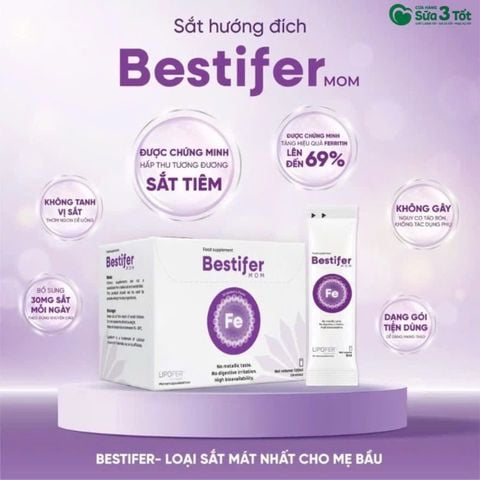 Sắt Hướng Đích Bestifer Mom - Hộp 24 Gói