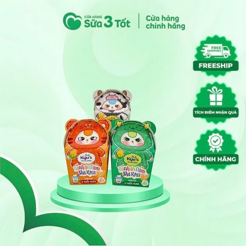 Bánh Ăn Dặm Baby Three Kyu's Vị Ngẫu Nhiên - Hộp 20G