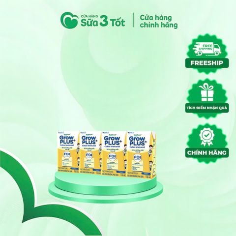 SBPS Nutifood Grow Plus+ Colos Immunel Thụy Điển - Lốc 4 Hộp - 110ML -  Thùng 48 Hộp