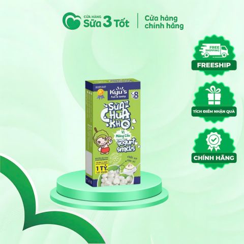 Sữa Chua Sấy Kyu's Vị Mãng Cầu - Hộp 10G