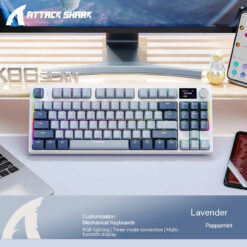 Ban phim Co Bluetooth Khong Day Attack Shark K86 Gaming LED RGB 7