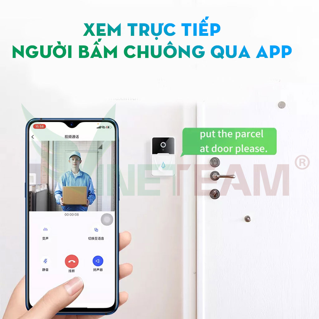 Chuông Báo Khách Không Dây Qua APP