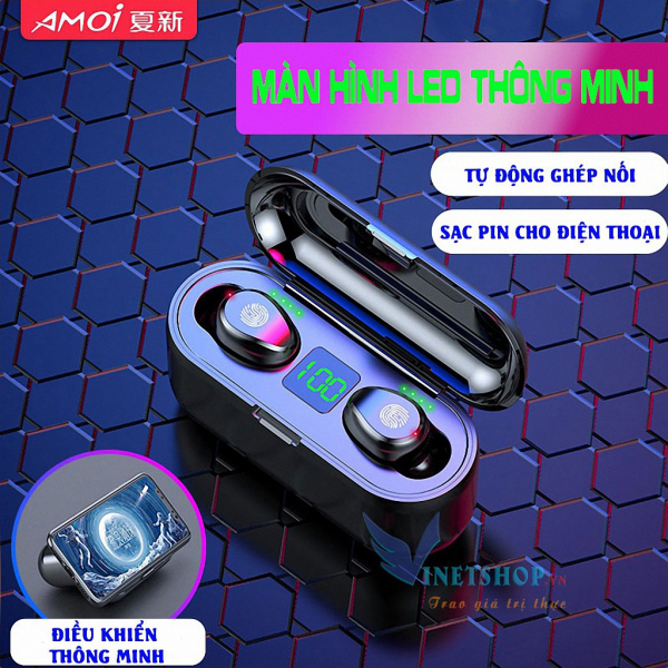 Tai nghe true wireless AMOI F9 | bản cảm ứng | Bluetooth 5.0
