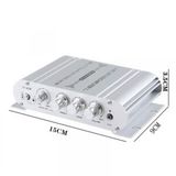  Amply mini ST-838 12V Hi-Fi 2.1 cho ô tô, xe máy, gia đình 