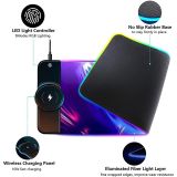  Bàn Di Chuột Chơi Game 80×30 Led RGB Led 7 Màu Kết Nối USB 3.0 Kiêm Sạc Không Dây 