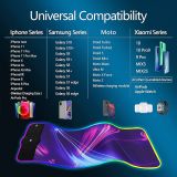  Bàn Di Chuột Chơi Game 80×30 Led RGB Led 7 Màu Kết Nối USB 3.0 Kiêm Sạc Không Dây 