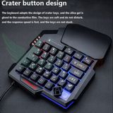  Bàn Phím Giả Cơ 1 Tay KUWEE Có LED 