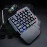  Bàn Phím Giả Cơ 1 Tay KUWEE Có LED 