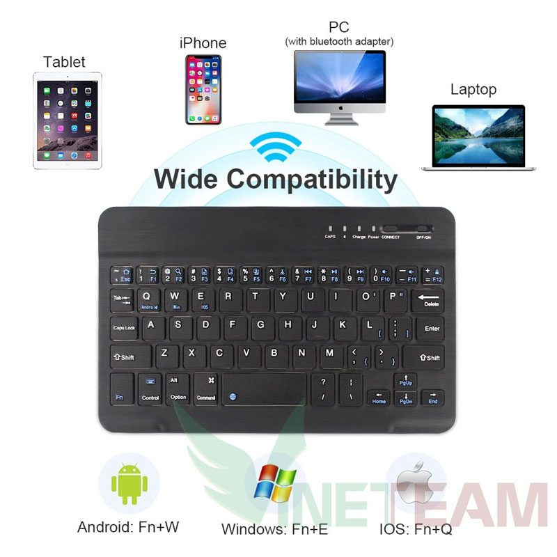 Bàn phím Bluetooth mini cho Laptop, máy tính bảng 12 ban-phim-bluetooth-mini