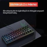  Bàn phím mini có dây 61 phím FV61 Led Rainbow 