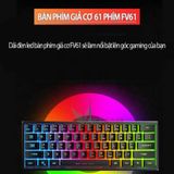  Bàn phím mini có dây 61 phím FV61 Led Rainbow 