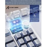  Bàn Phím Cơ Không Dây Bluetooth K86 Led RGB, Có Núm Xoay Màn Hình Led Tùy Chỉnh, HOTSWAP 