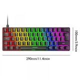  Bàn Phím Cơ Mini Gaming Ziyoulang T60 Blue Switch 