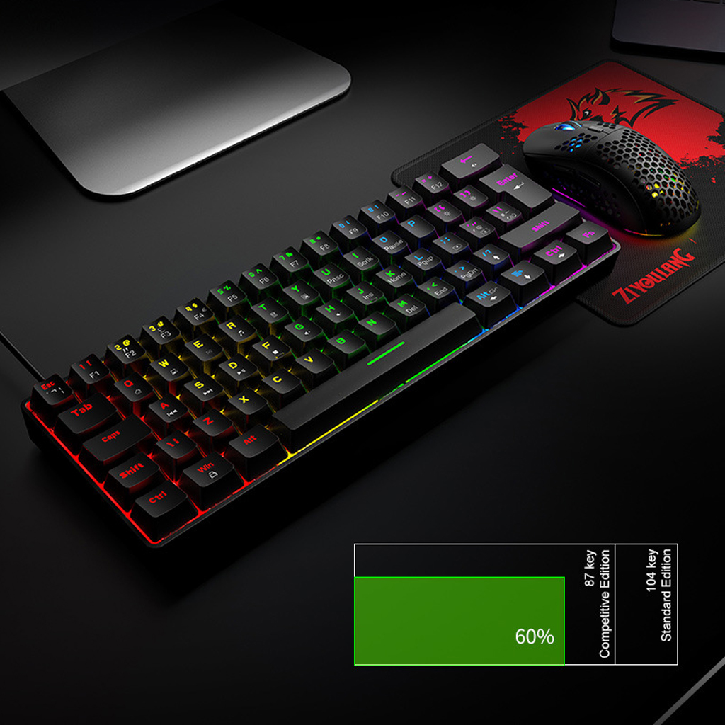 Bàn Phím Cơ Mini Gaming Ziyoulang T60