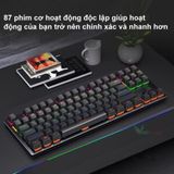  Bàn phím cơ K550, Blue Switch, LED Rainbow, chống nước 