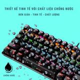  Bàn phím cơ K550, Blue Switch, LED Rainbow, chống nước 