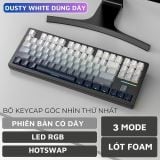  Bàn Phím Cơ Bluetooth M87 Cho Game Thủ Có Hotswap, White Switch, LED RGB, Keycap Cao Cấp, Đa Kết Nối 